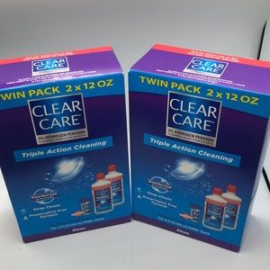 Two twin pack Clear Care Triple Action Cleaning-Alcon